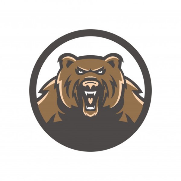 Логотип медведь в круге