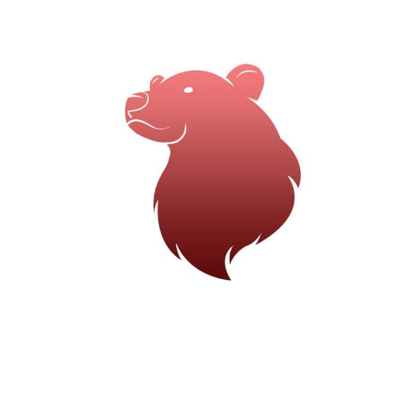 Медведь на Красном фоне