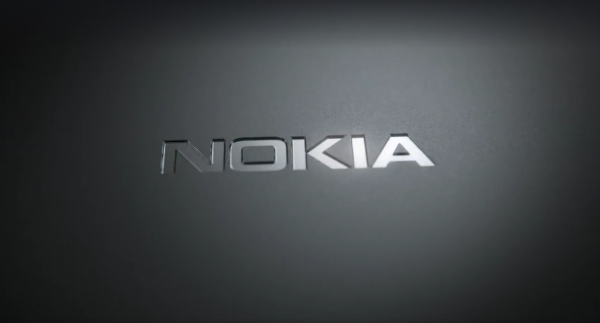 Nokia logo на черном