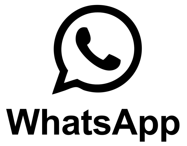 WHATSAPP logo Black