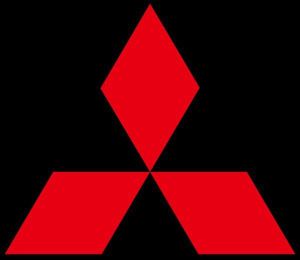 Красный значок Митсубиси