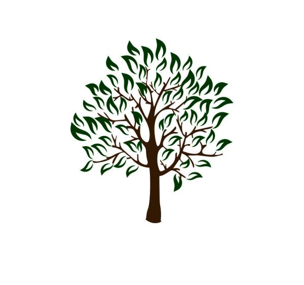 Логотип дерево круглый