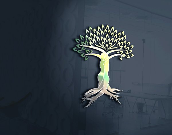 Креативные логотипы дерево