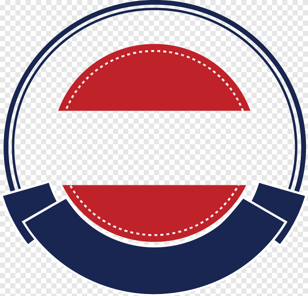 Круглый логотип красный