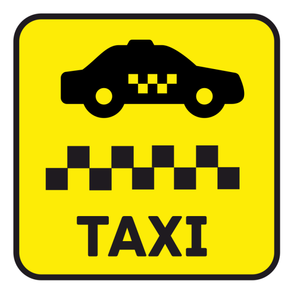 Наклейки на авто такси