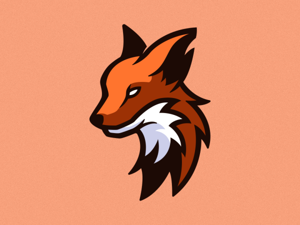 Логотип в виде лисы