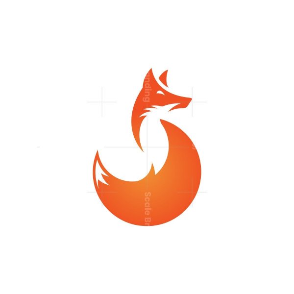 Ноутбук с логотипом лисы