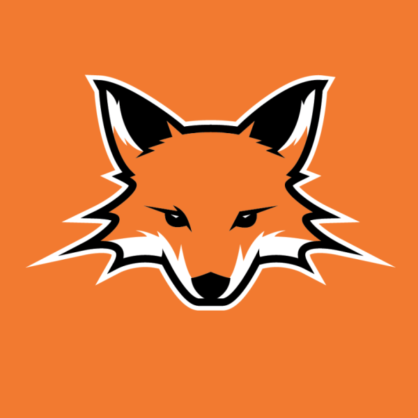 Лиса с надписью