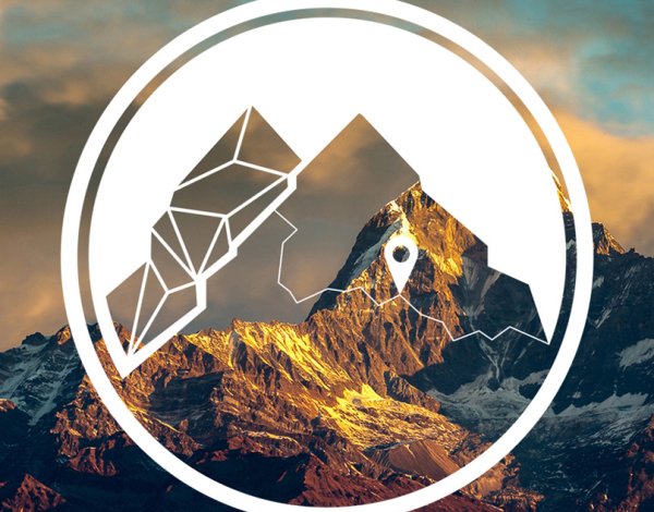 Горы в кругу лого