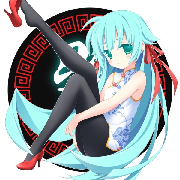 Аниме девушка в круге