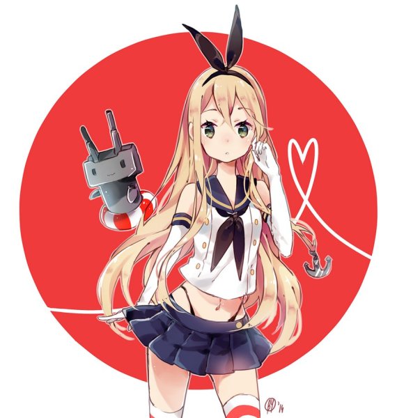 Аниме девушка в круге