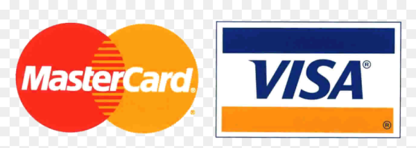 Виза Мастеркард на прозрачном фоне