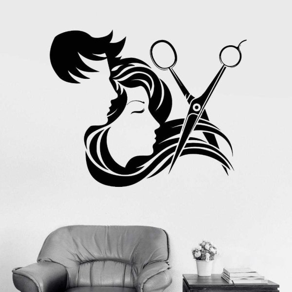 Мужской силуэт для парикмахерской