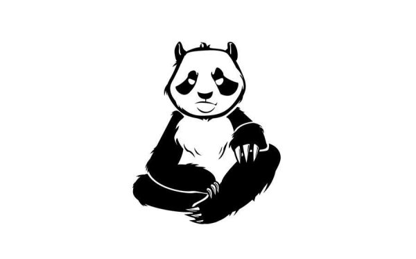Панда вектор лого