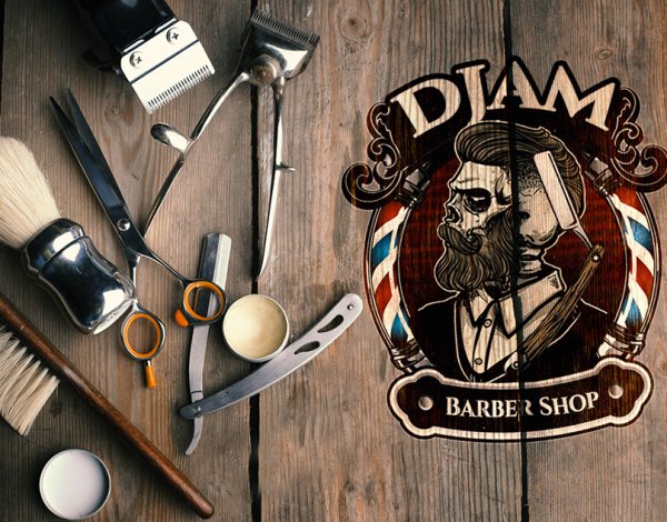 Логотипы барбершопов
