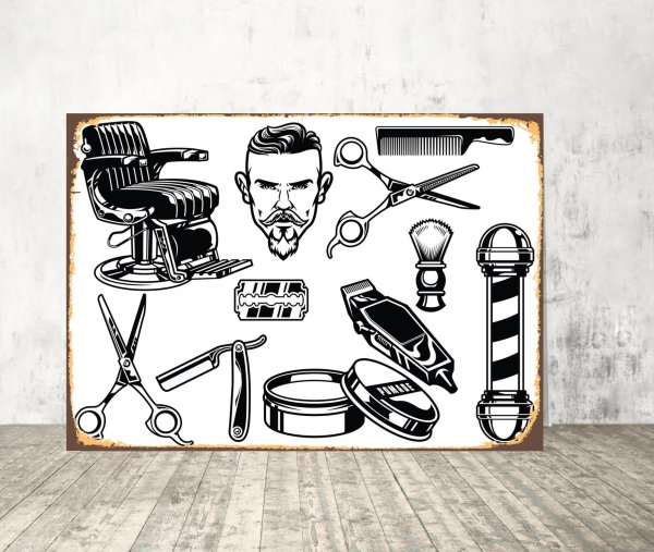 Логотипы барбершопов