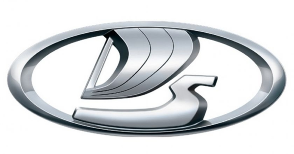 Логотип АВТОВАЗА на черном фоне