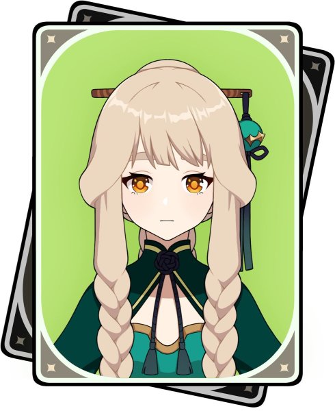 Аяка Геншин карточка