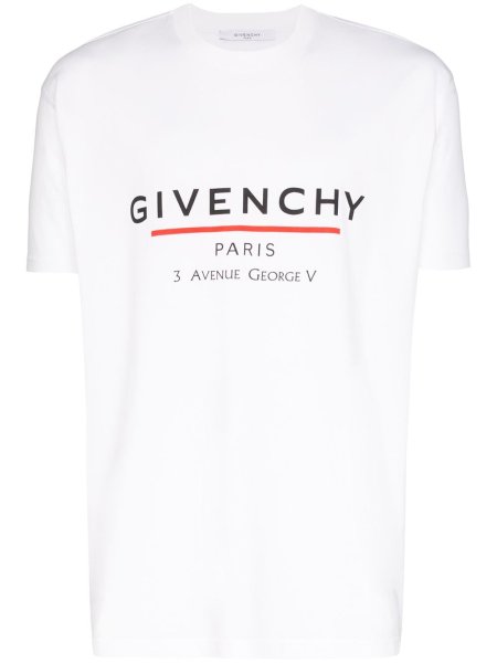 Givenchy Paris футболка мужская белая