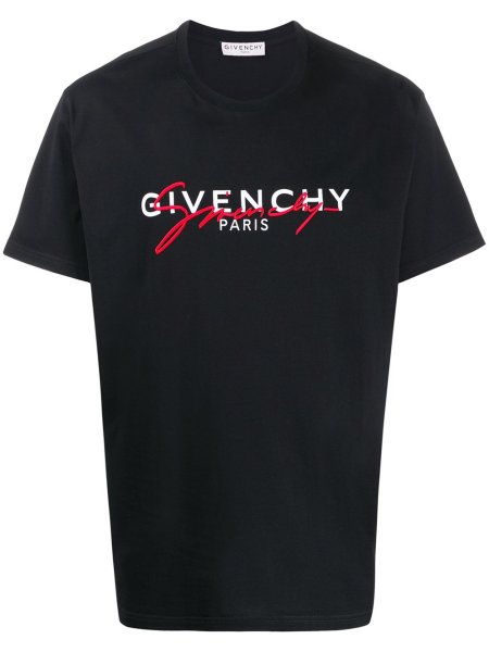Черная футболка Givenchy Paris мужская