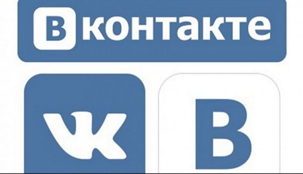 Лого ВК на черном фоне