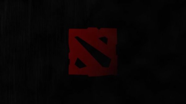 Значок доты на черном фоне