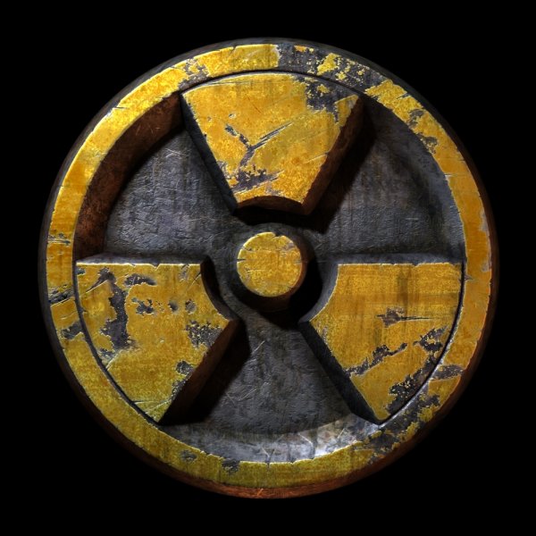 Duke Nukem значок радиации