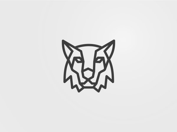 Borz логотип с волком