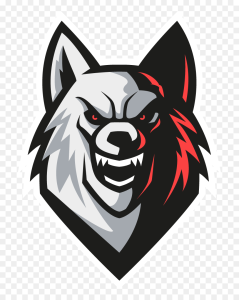 Силуэт волка на фоне Луны