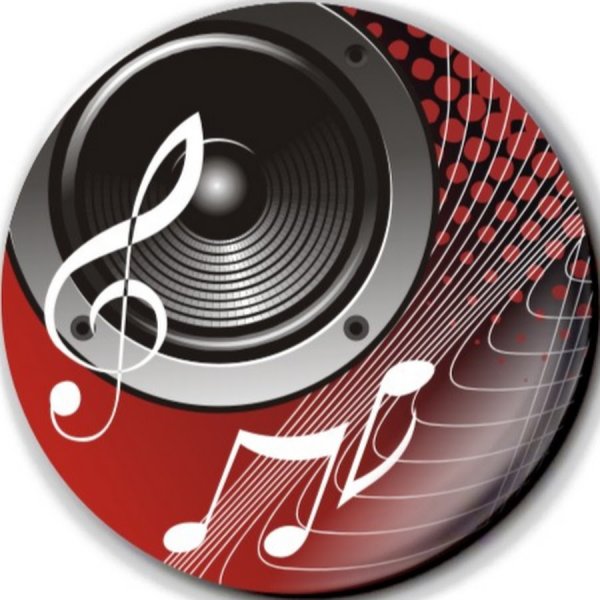 Круглый музыкальный логотип