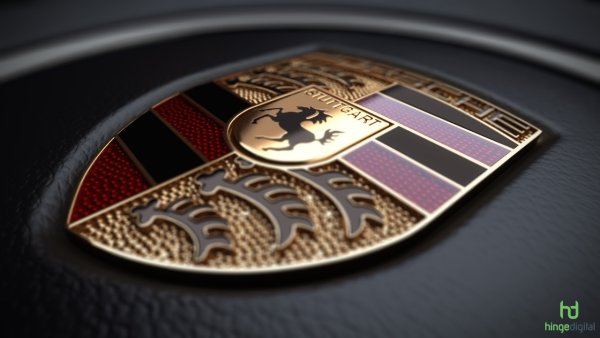 Порше Кайен знак на машине