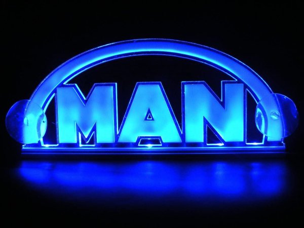 Светящаяся табличка ман