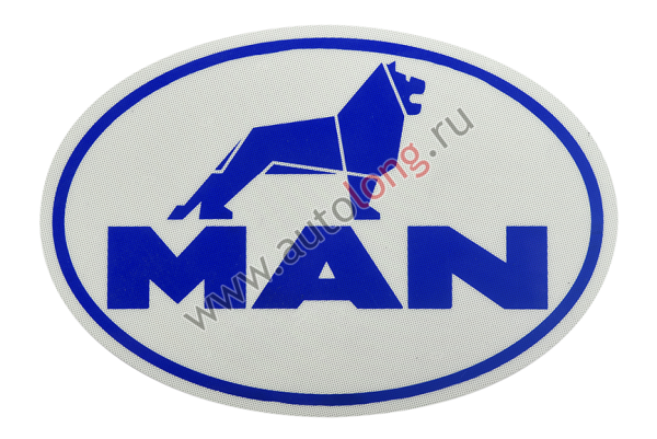 Наклейка светоотражающая man круг