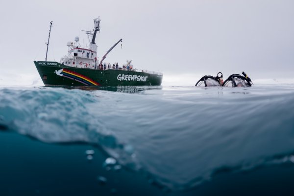Лагерь Гринпис в Антарктике