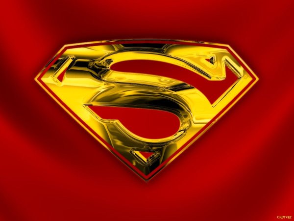 Супермен на черном фоне