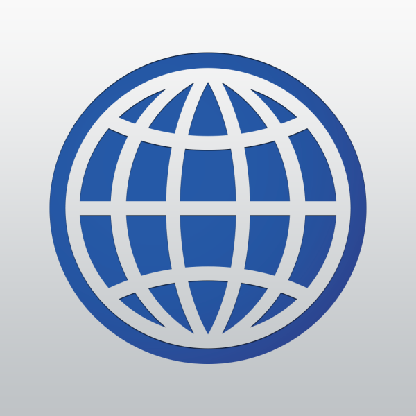 Глобус логотип на прозрачном фоне