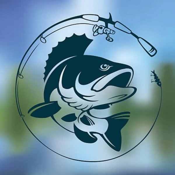 Эмблема рыбы на машине