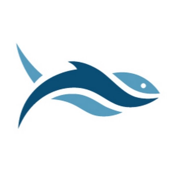 Лого рыба вписан в д