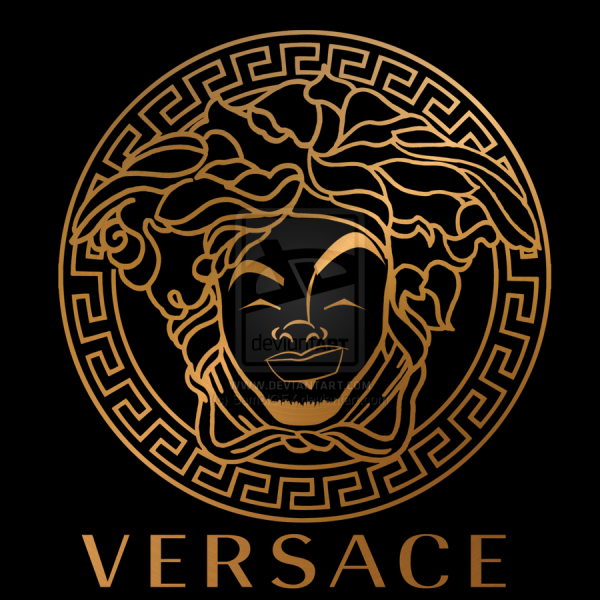 Versace логотип золотой