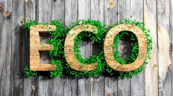 Вывеска в эко стиле