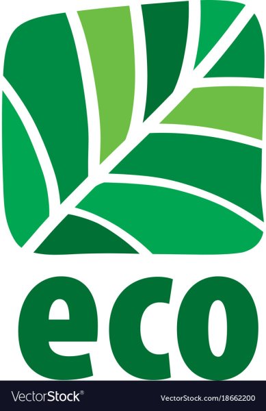 Эко логотип вектор