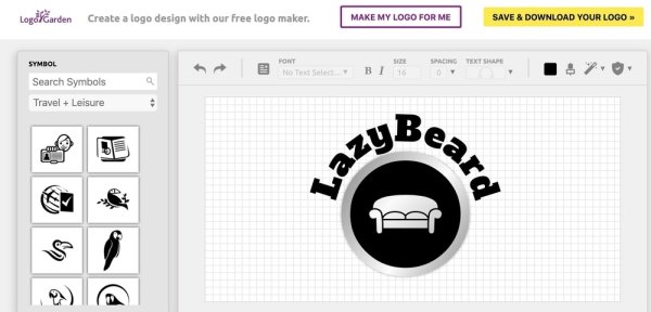 Логотип из букв