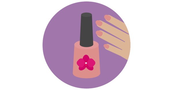 Значок лака для ногтей