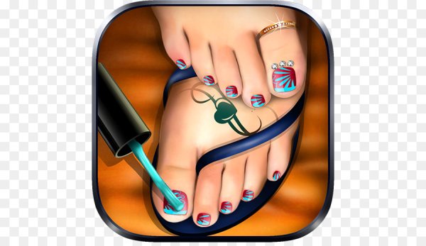 Педикюр нарисованный