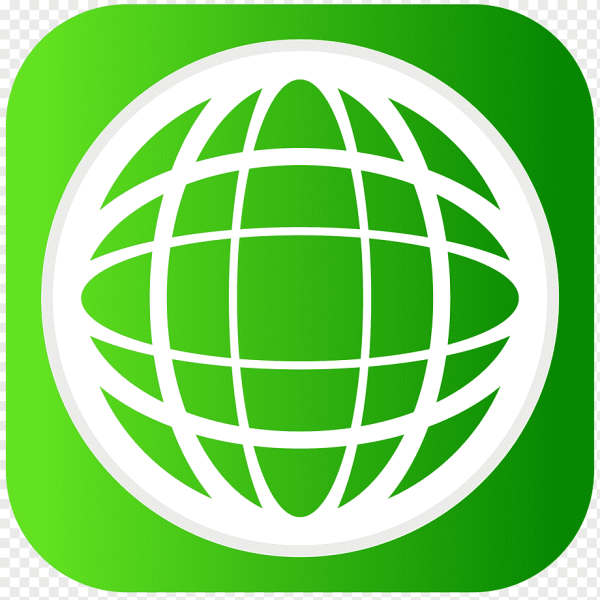 Значок интернета зеленый