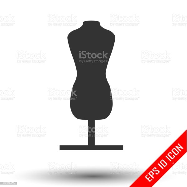 Манекен женский значок