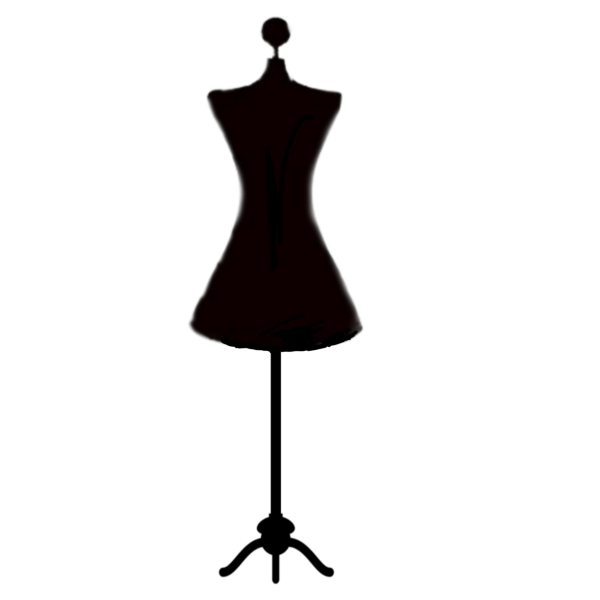 Платье на манекене вектор