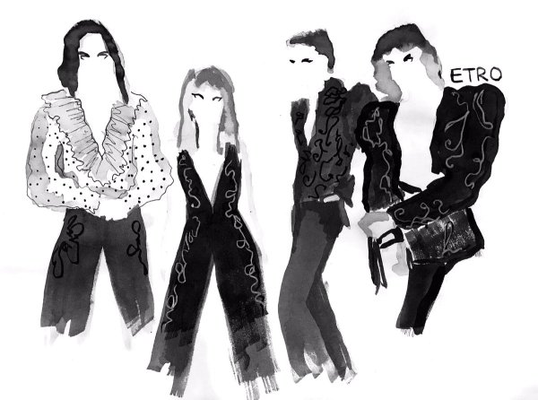 Maneskin в костюмах