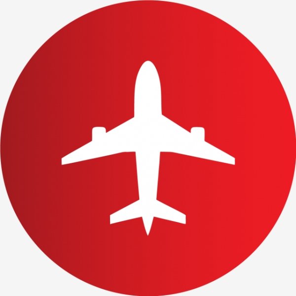 Самолет логотип для печати