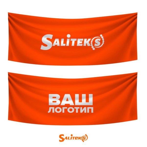 Флаг со своим логотипом